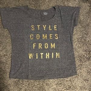Lane Bryant Style Comes From Within Graphic Tee